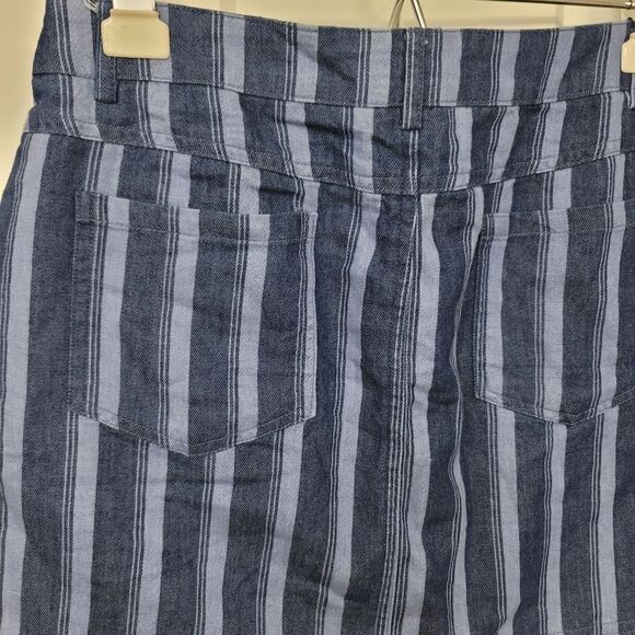 Wild honey striped denim mini skirt, large - Picture 5 of 6
